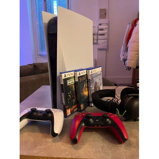 PS5 + manettes + jeux + casque -